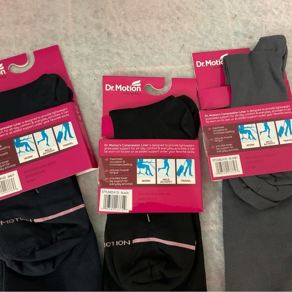 Dr. Motion Set of 3 Everyday Compression Liners - Picture 4 of 5
